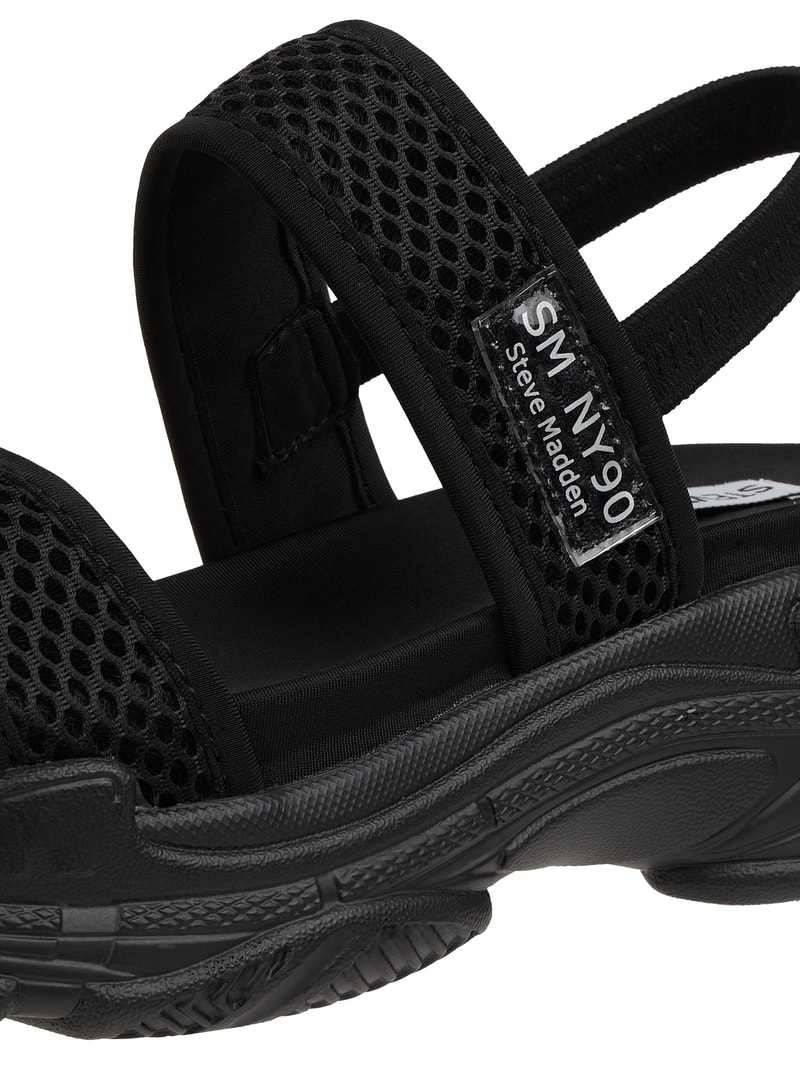 Wedges aus Textil Modell 'Samurai' in schwarz
