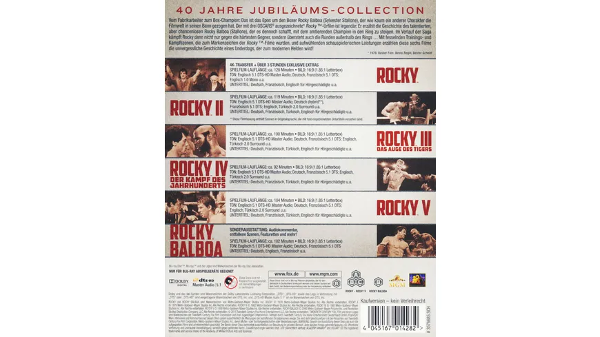 Rocky - Complete Saga  [6 BRs]