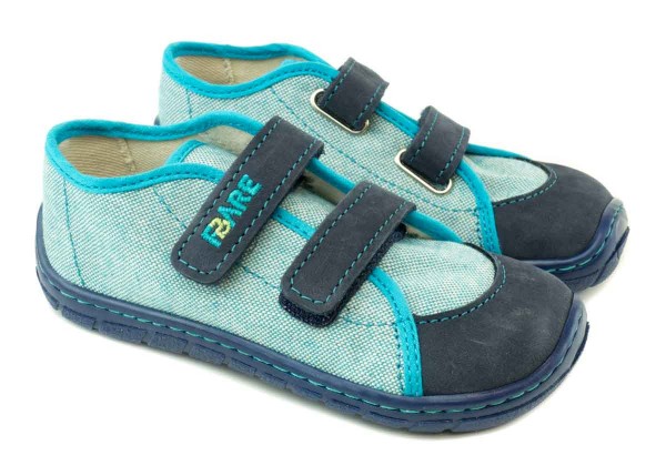 Fare Bare |vA ~ LowCut Leder+Canvas ~ blau/türkis
