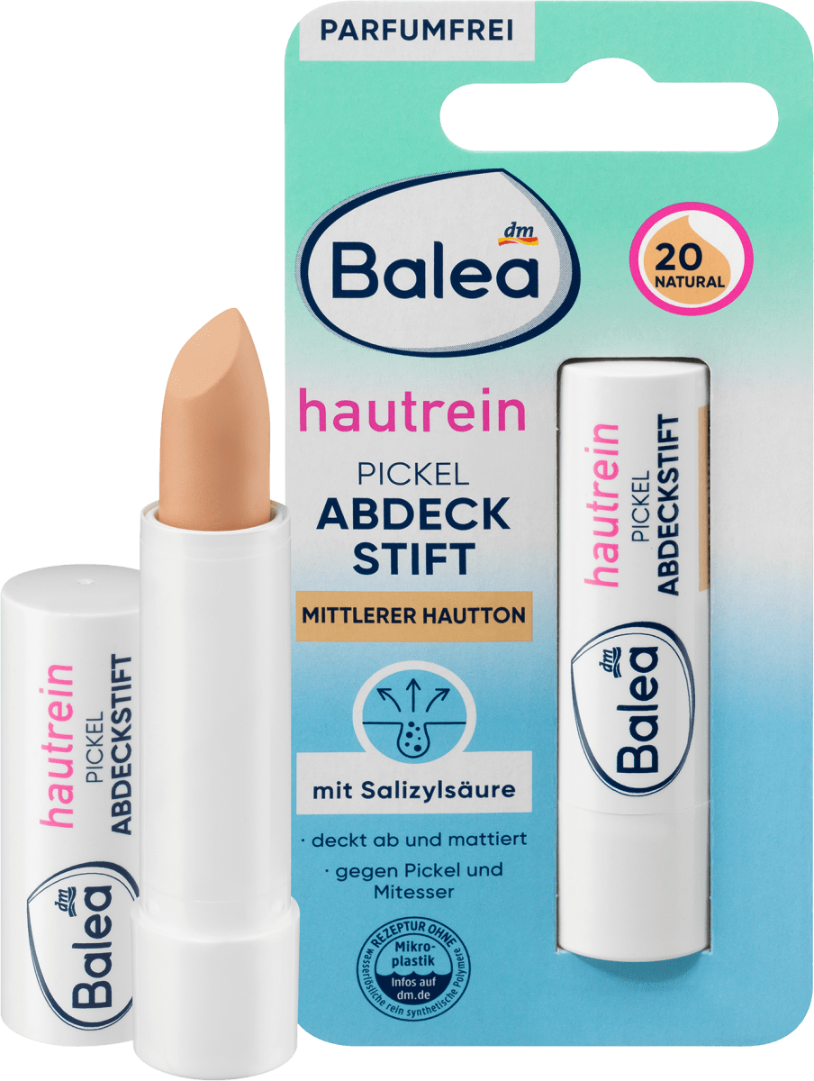 Abdeckstift Hautrein Pickel 20 Mittlerer Hautton, 4,5 g