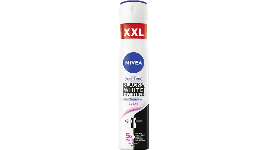 NIVEA Deo Spray Black & White Invisible Clear Anti-Transpirant 150 ml