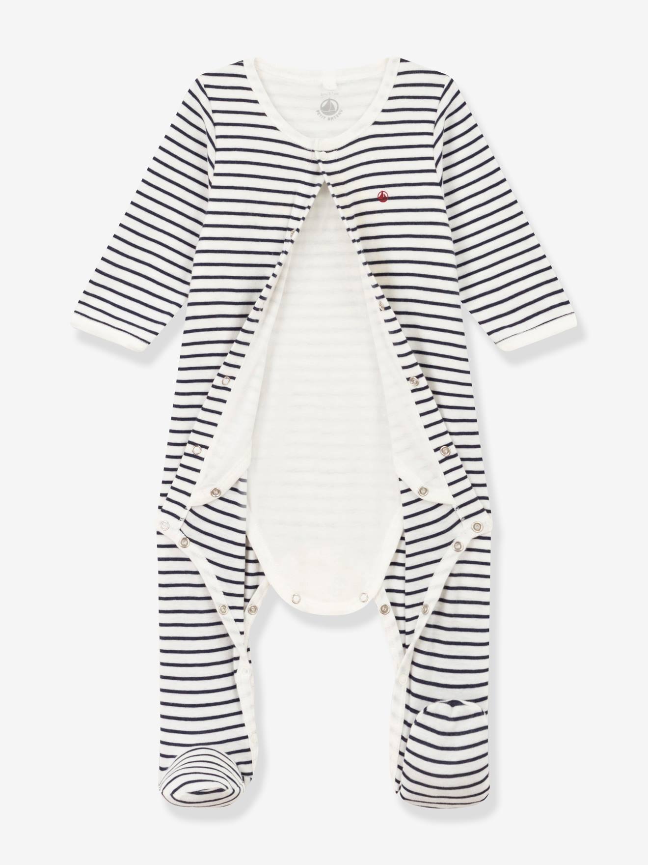 Bodyjama PETIT BATEAU blanc imprimé