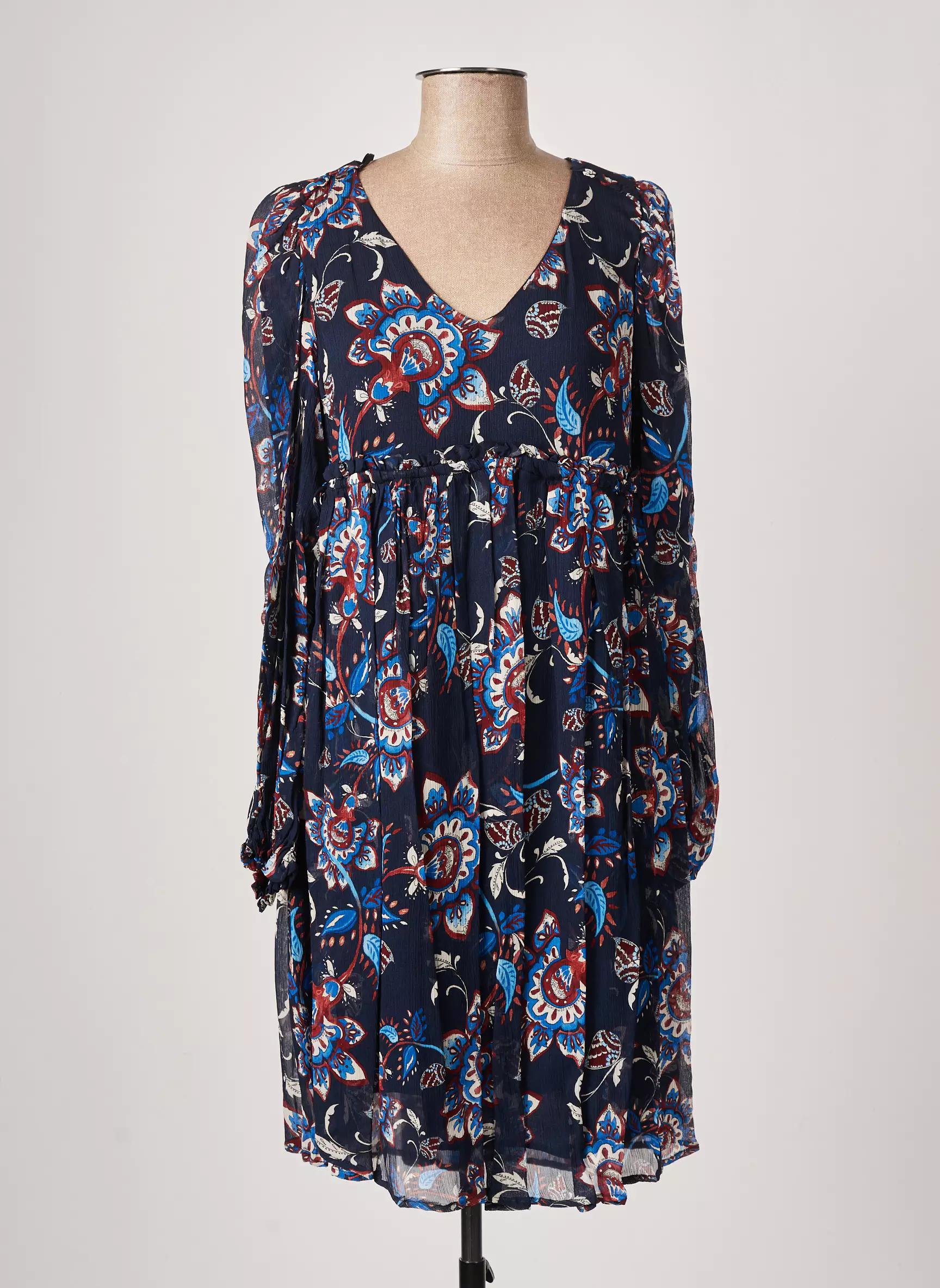Sinequanone Robes Mi Longues Femme couleur bleu