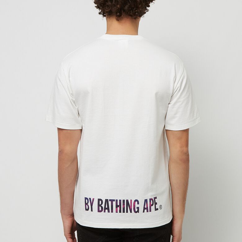 A Bathing Ape Color Camo Ape Face Tee white purple