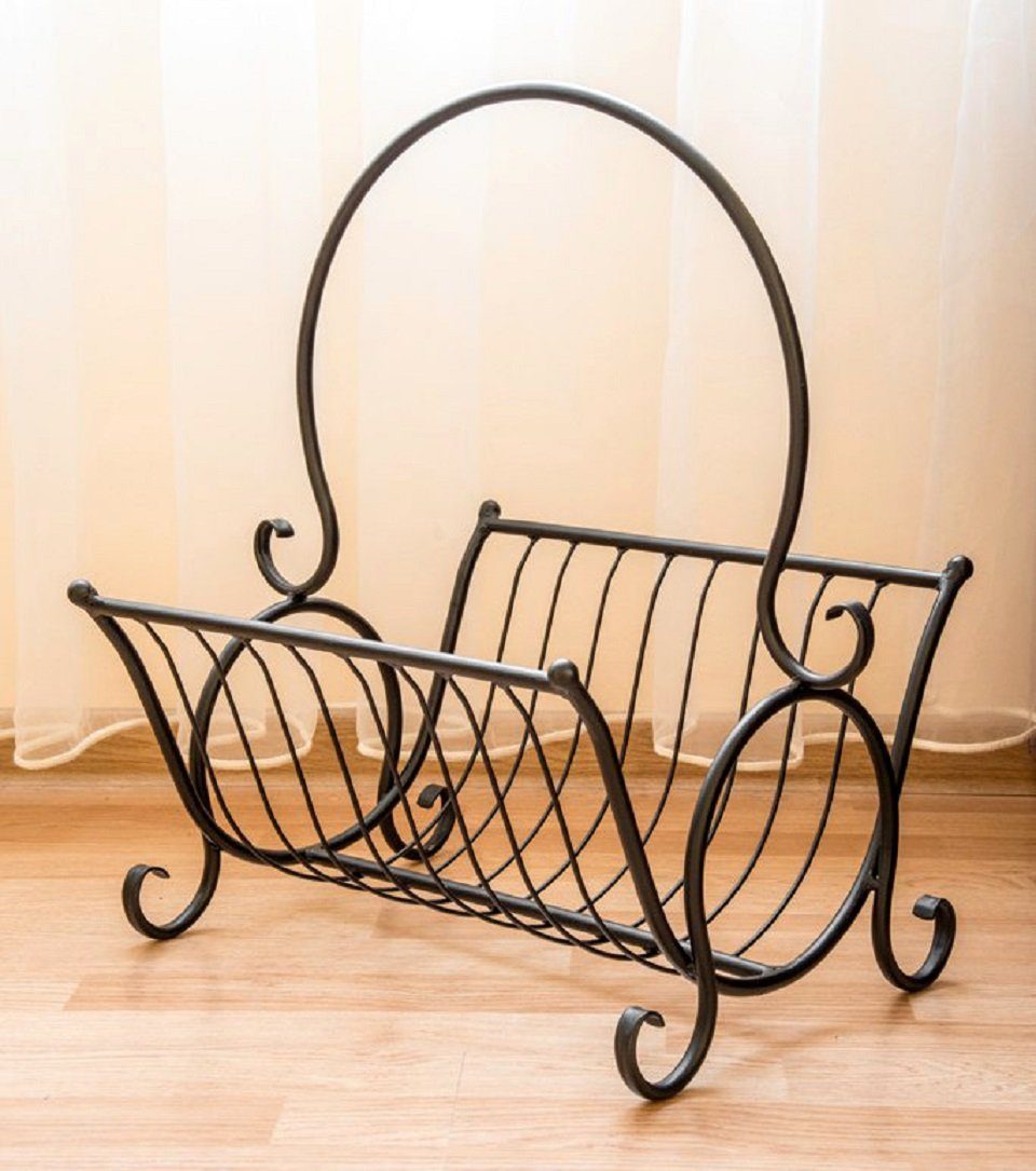 DanDiBo Zeitungsständer Zeitungskorb Zeitungsständer aus Metall H-52 cm Zeitungshalter Beistelltisch