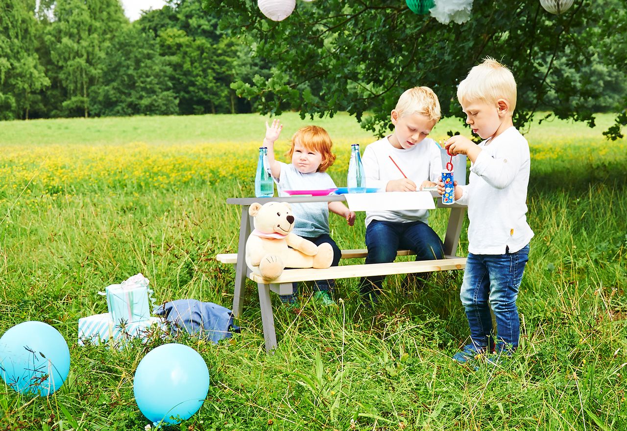 Pinolino Kinderträume Pinolino Kindersitzgarnitur Nicki für 4 grau