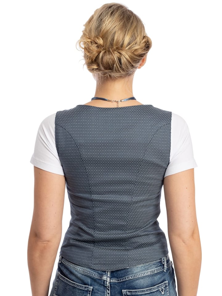 OS-Trachten Mieder 453000-3924 in blau günstig kaufen