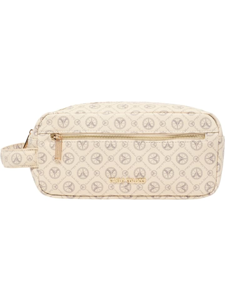 Carlo Colucci Kosmetiktasche Dellantonio in Creme günstig kaufen onesize