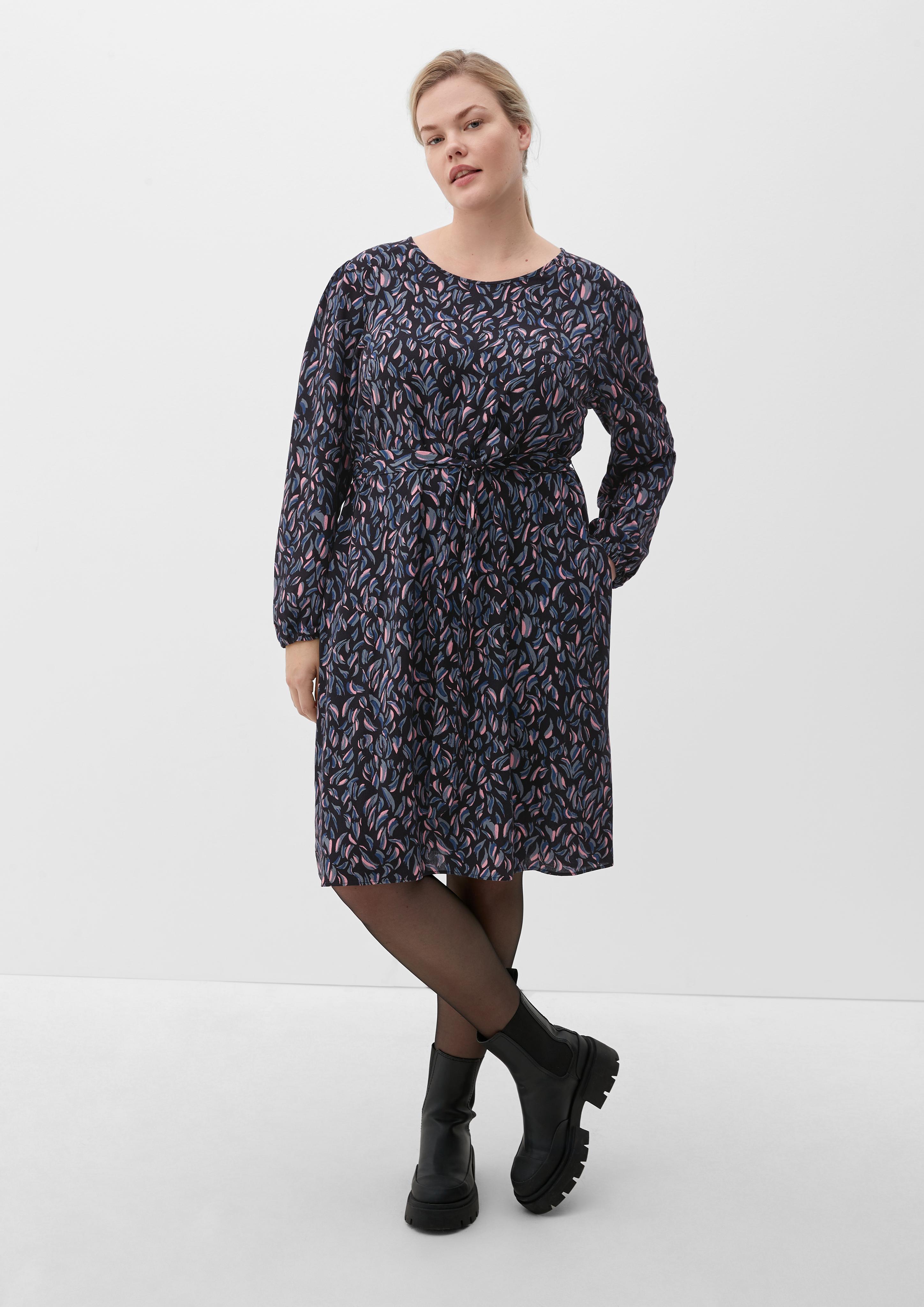 Midikleid aus Viskosecrêpe  2125099-99A1