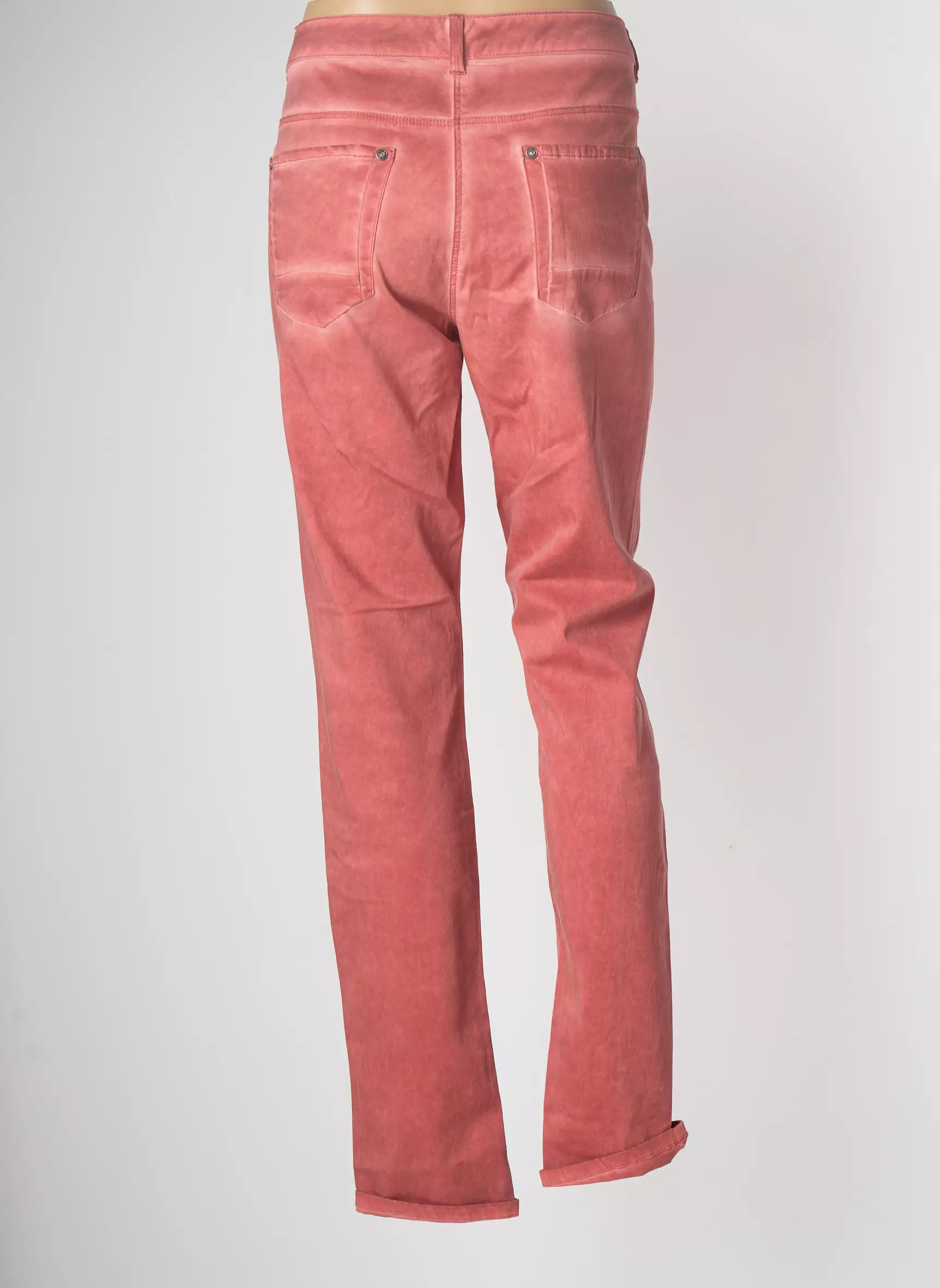 Sandwich Pantalons Slim Femme couleur rouge