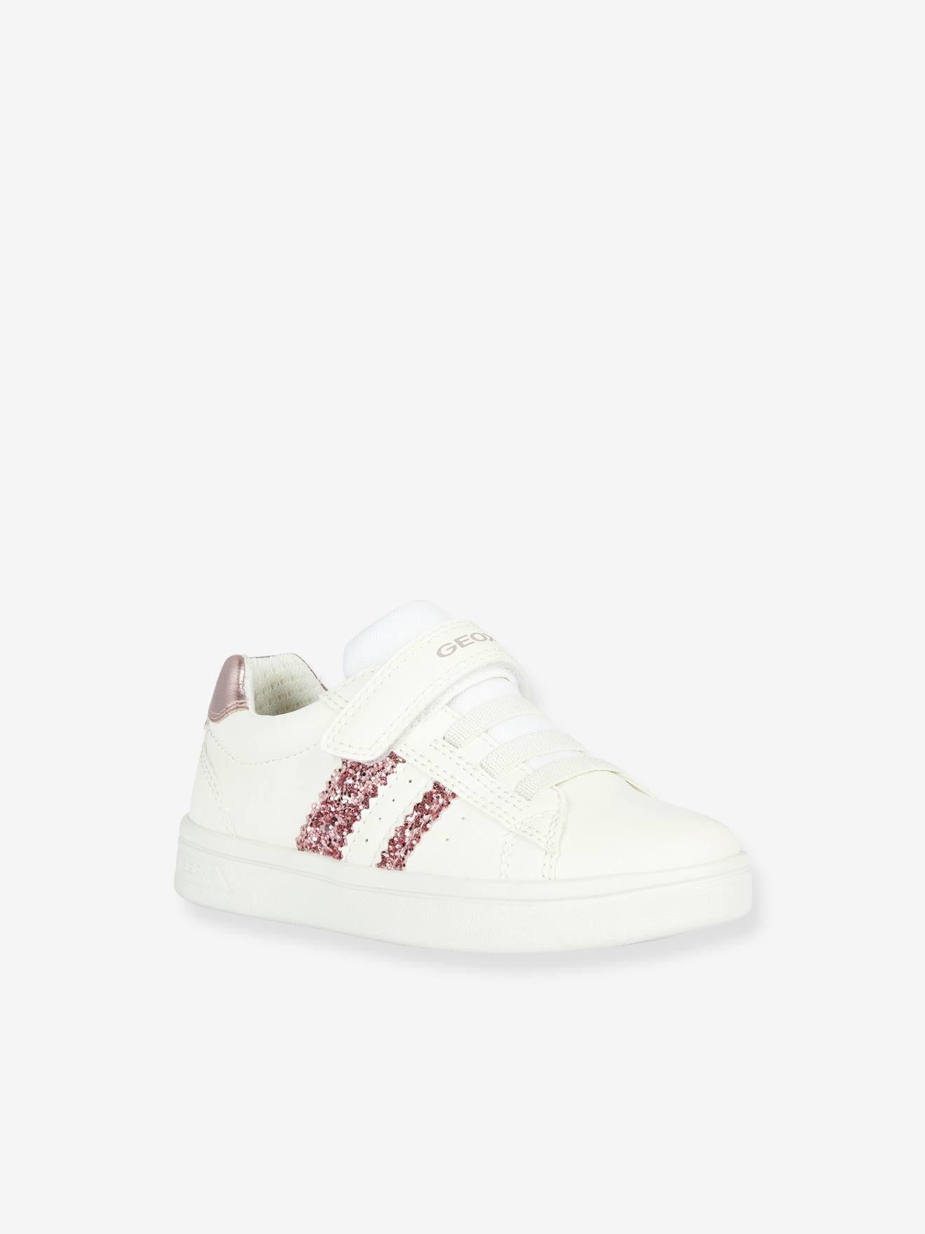 Baskets lacées et scratchées J Djrock Fille GEOX® blanc