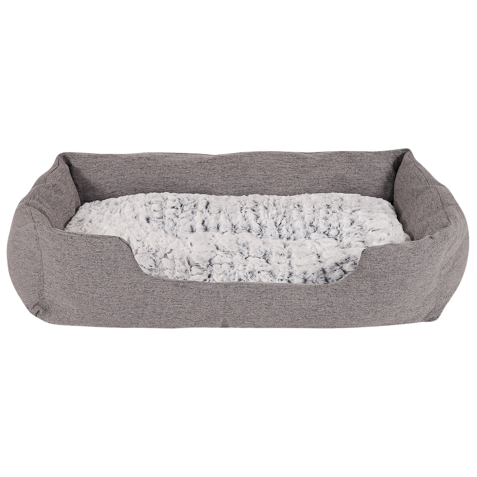Lionto Hundebetten Lionto Hundebett mit Wendekissen meliert grau L
