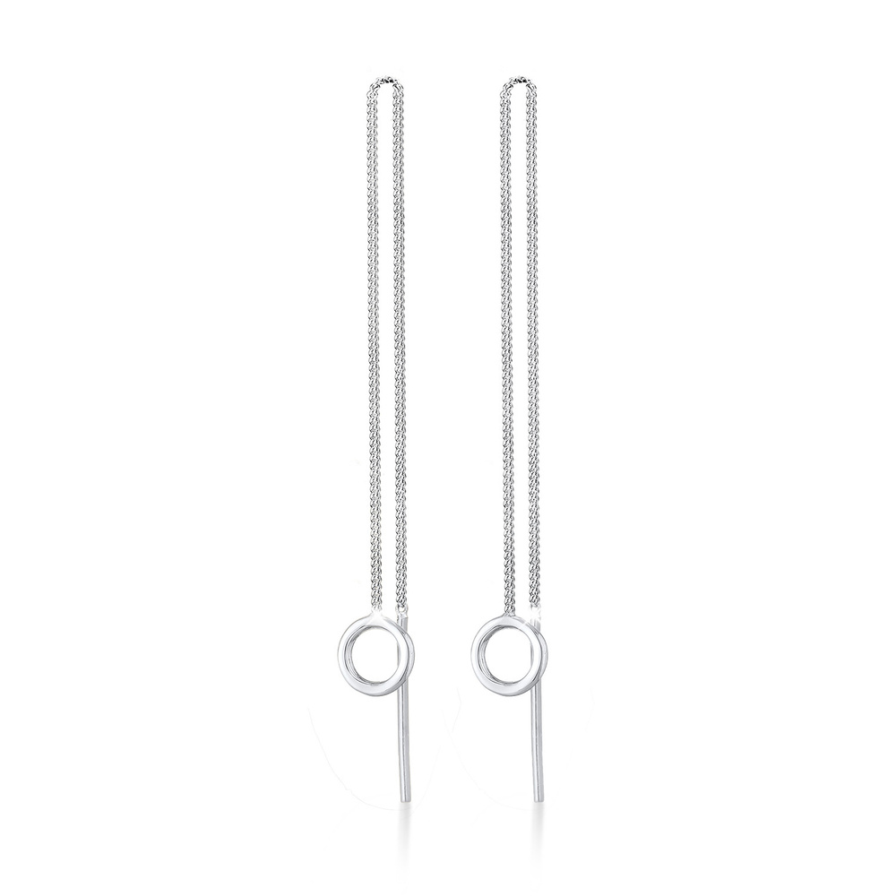Elli Elli Boucles d'Oreilles Cercle pendentif Filigrane Boucles d'Oreilles Femme - (92 Boucles d'oreilles