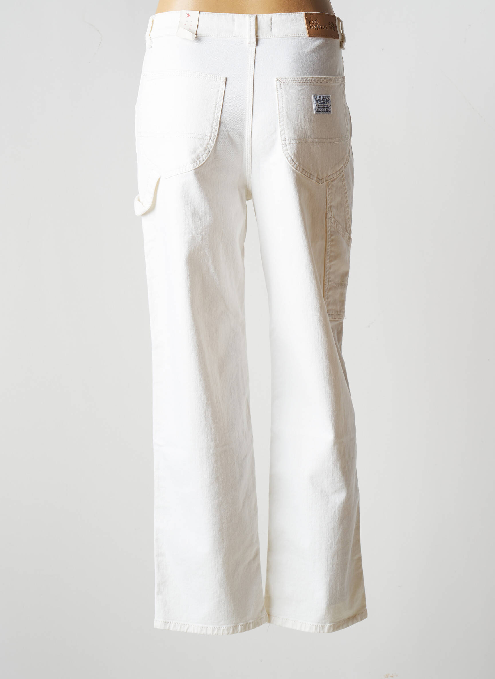 Red Legend Jeans Coupe Droite Femme couleur blanc