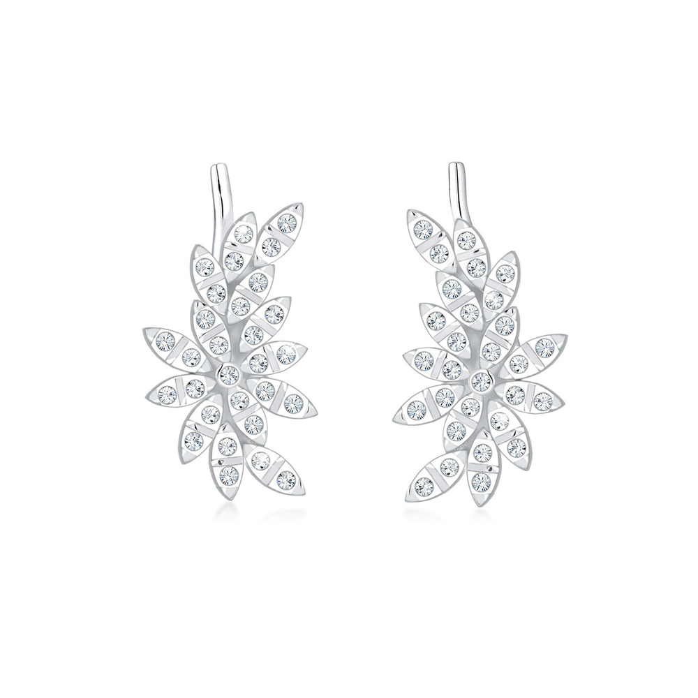 Elli PREMIUM Elli PREMIUM Boucles d'Oreilles Earcuff Kristalle 925 Silber Boucles d'oreilles