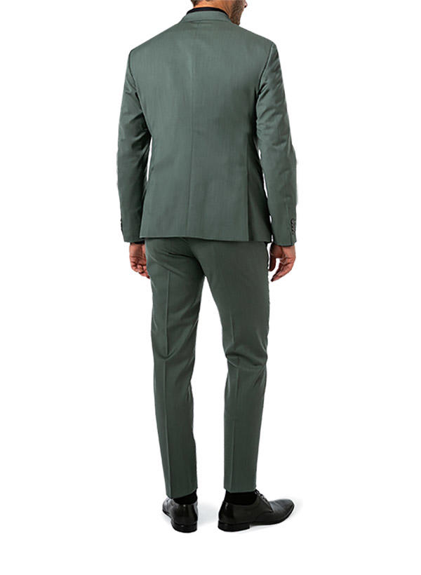 BALDESSARINI, Anzug mit Weste, Slim Fit, Schurwolle, grün