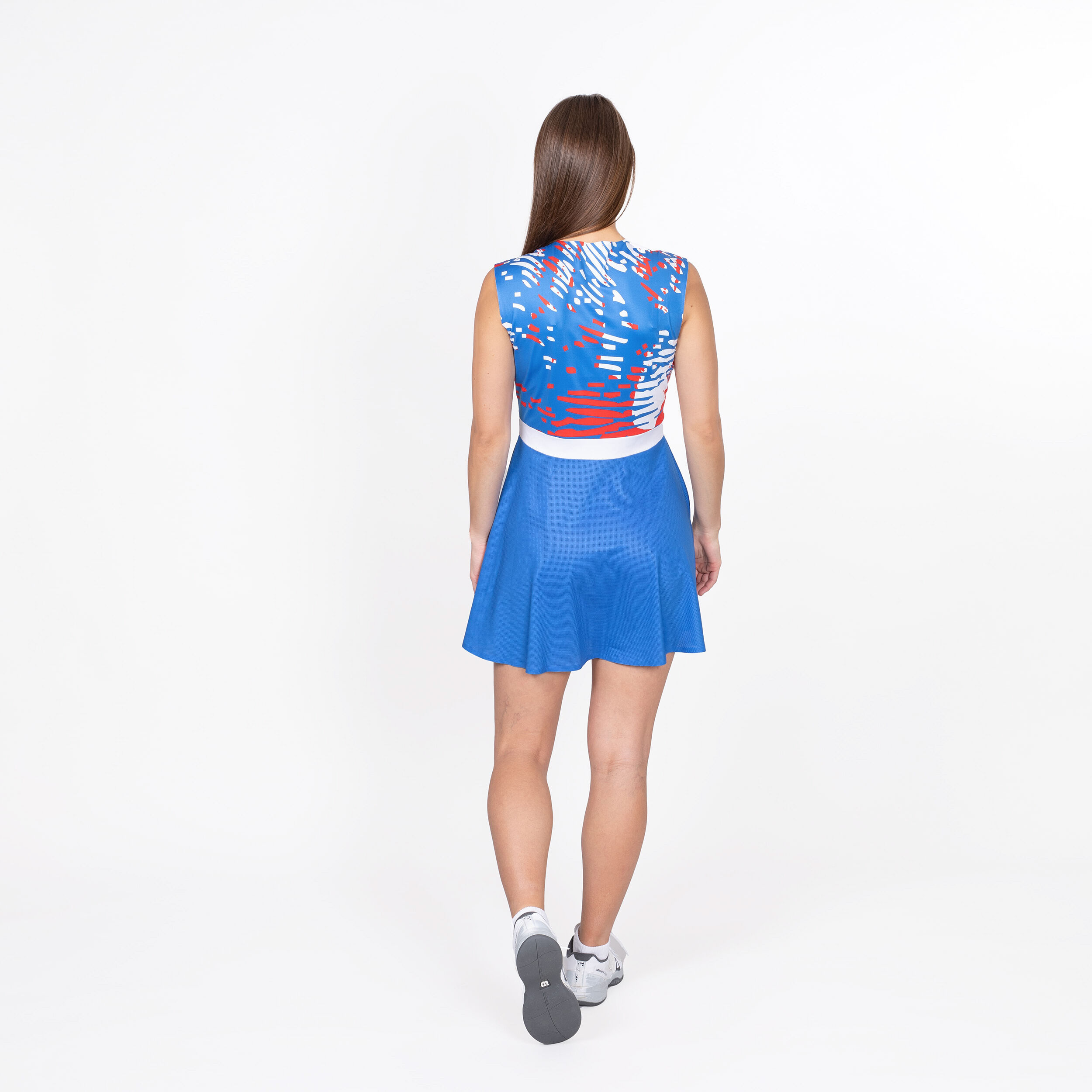 Tuelo Tech 2in1 Kleid Damen - Blau, Weiß