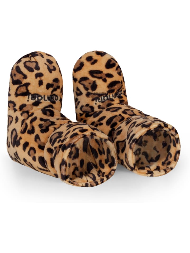 normani Körnerpantoffeln für die Mikrowelle in Leopard günstig kaufen