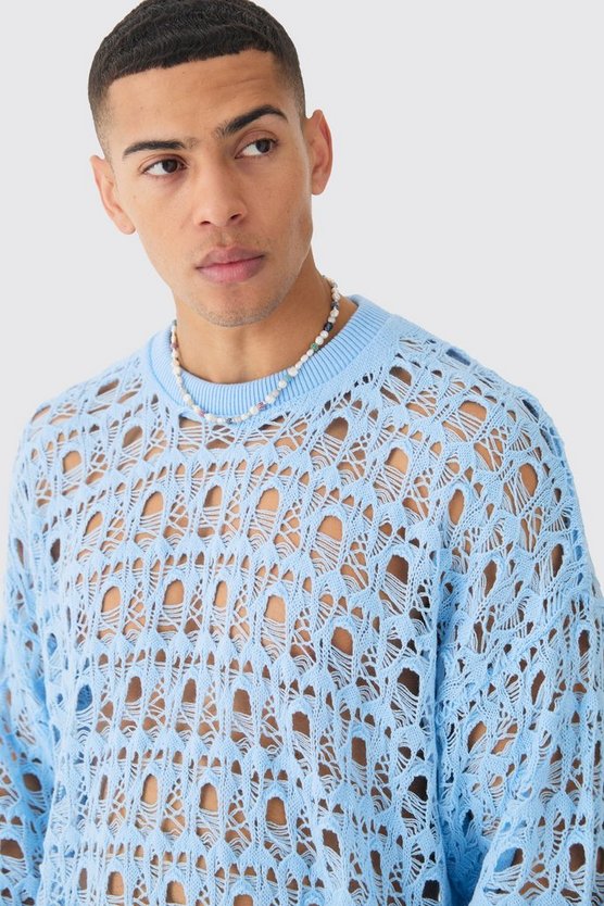 Kastiger Oversize Strickpullover