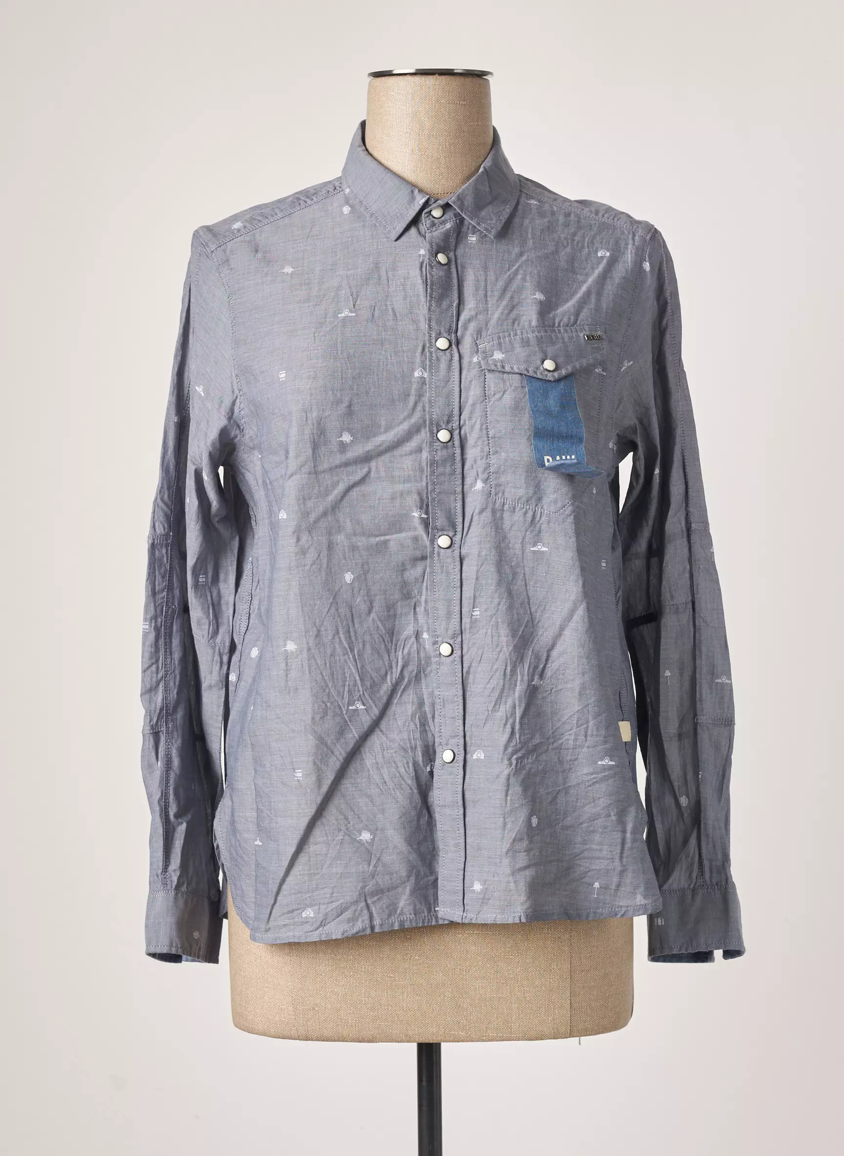 G Star Chemisiers Femme couleur gris