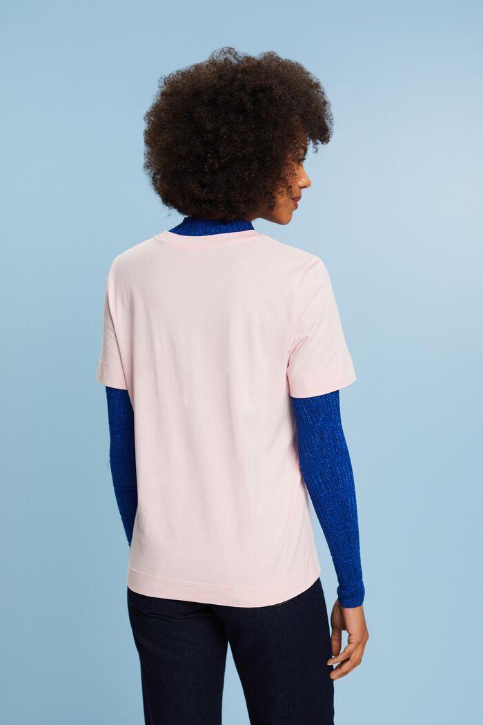 Jersey-T-Shirt mit Print vorne