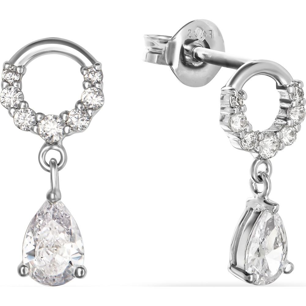 FAVS Boucles d'oreilles à fermoir à poussette 925 Argent Boucles d'oreilles