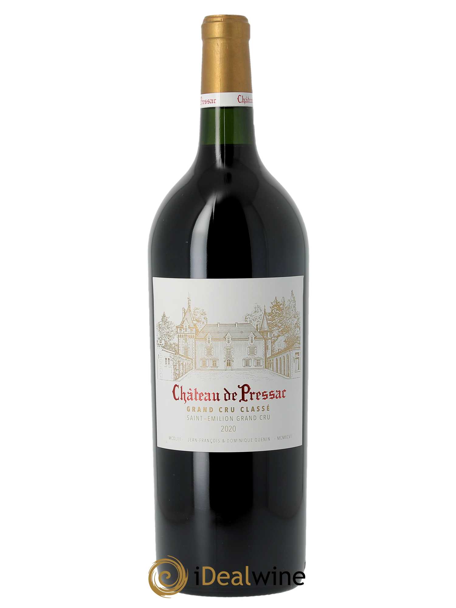 Château de Pressac Grand Cru Classé (CBO à partir de 6 MG) 2020 - Lot de 1 Magnum