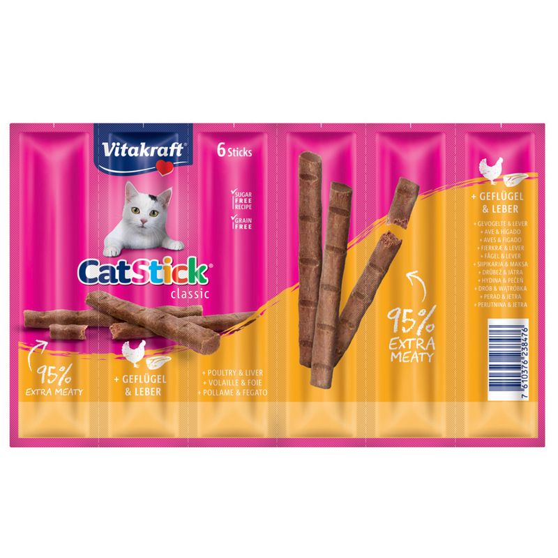 Sparpaket Vitakraft Cat Stick 24 x 6 g zu TOP-Preisen | bitiba %