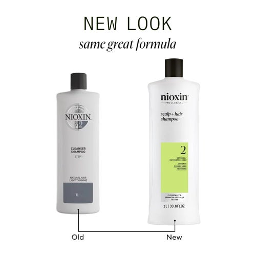 Nioxin System 2 šampon za vlasište i kosu 1000 ml
