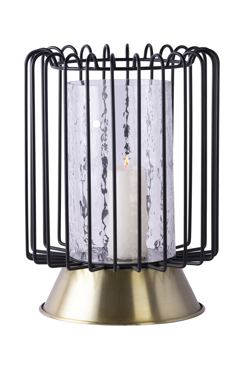 Kayoom Kerzenständer Malibu 225 Schwarz / Gold