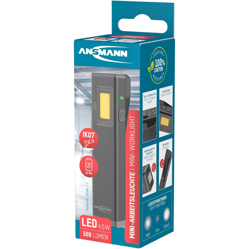 Ansmann Set - Strahler FL1100R & Mini-Booster