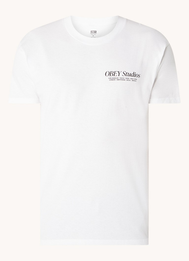 Obey Visual Food T-shirt with logo and back print