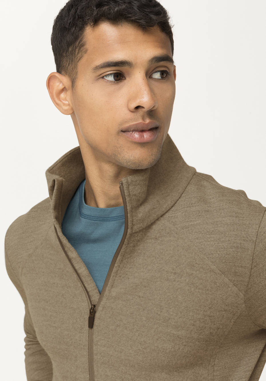 Leichte Wollfleece-Jacke aus reiner Bio-Merinowolle