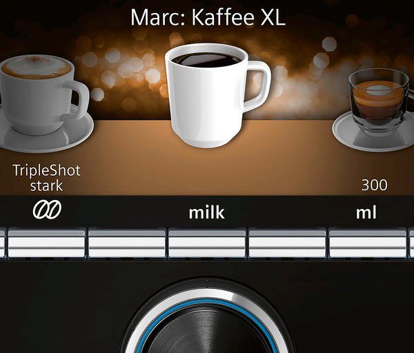 SIEMENS Kaffeevollautomat EQ.9 plus connect s500 TI9558X1DE, extra leise, automatische Reinigung, bis zu 10 individuelle Profile