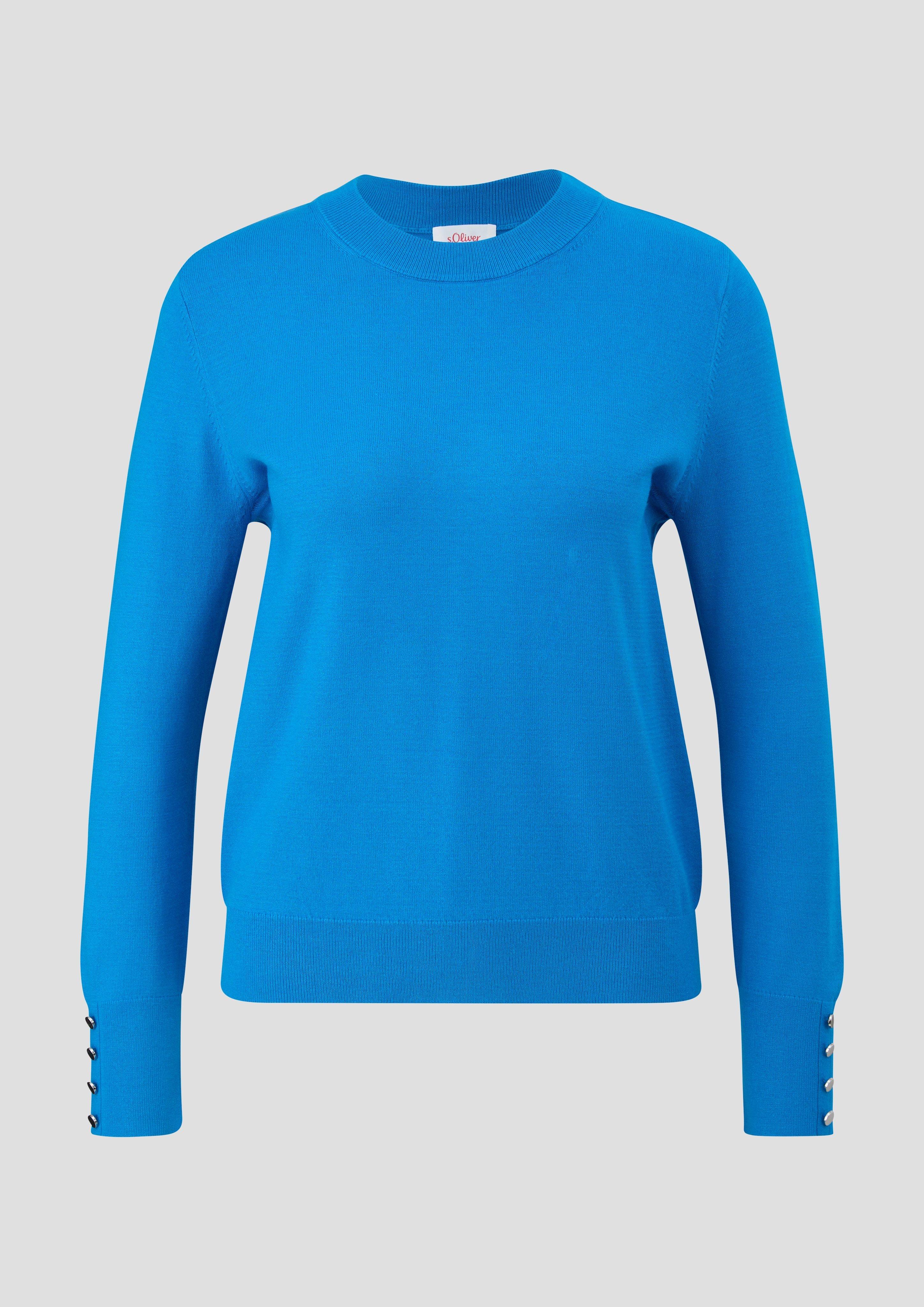 Feinstrickpullover mit Zierknöpfen  2142759-5528