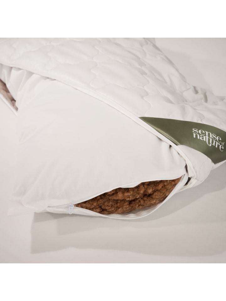 sense of nature Camel Naturhaar Kopfkissen in weiß günstig kaufen 40x80 cm