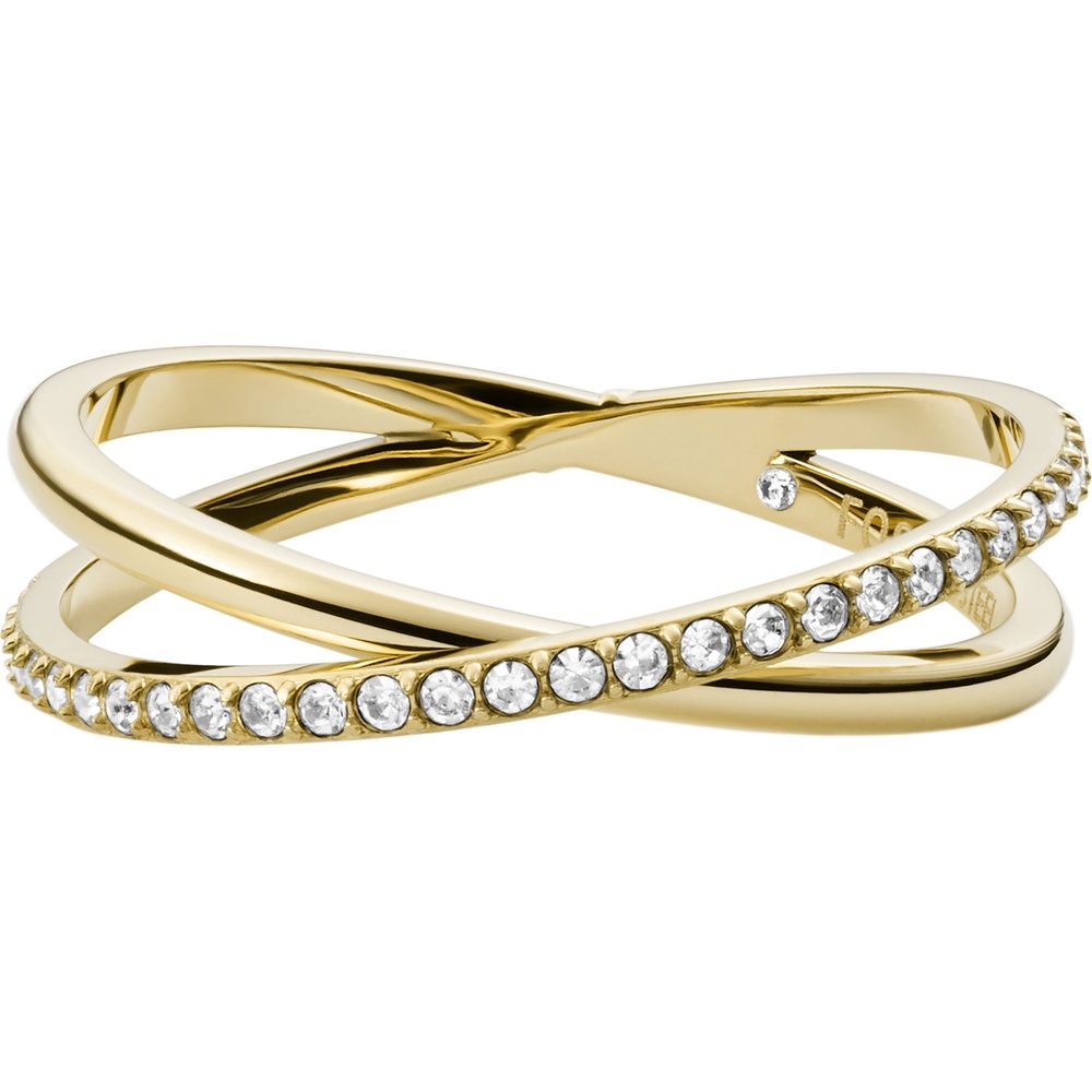 Fossil Bague pour femme Acier inoxydable or Bague