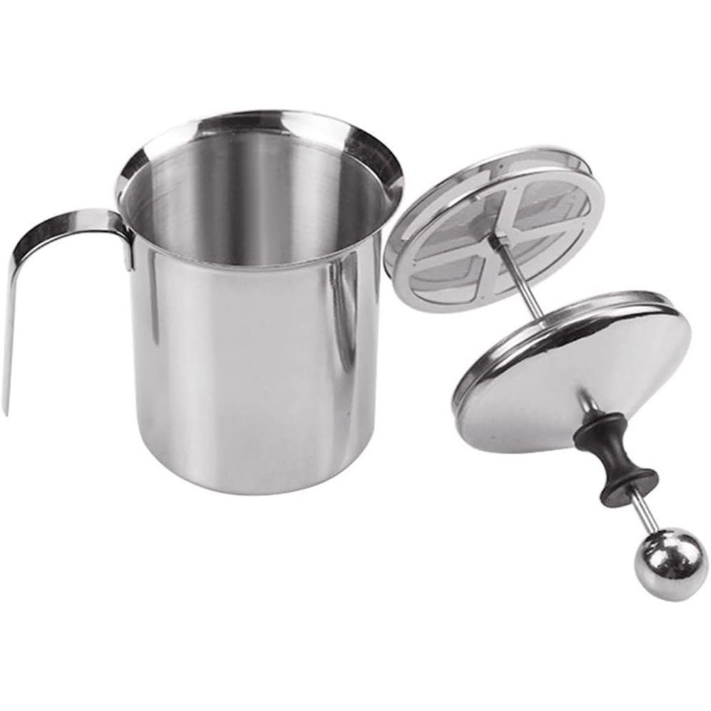 Zimtky Milchaufschäumer Edelstahl Double Mesh manuelle Milchaufschäumer, Milchaufschäumer