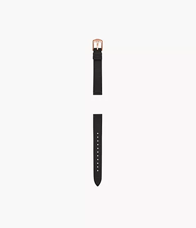 Fossil Band 14 mm LiteHide-Leder schwarz