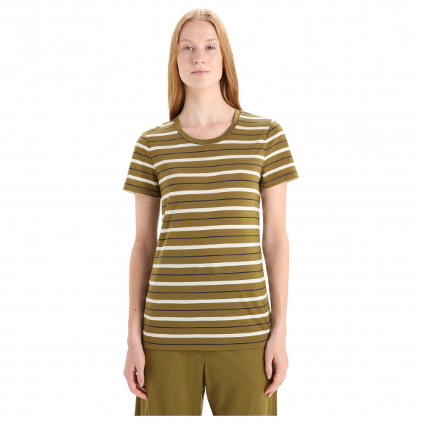 Icebreaker - Women's Wave S/S Tee Stripe - Merinoshirt