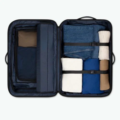 Shiraz medium 2-wheel soft suitcase, blue