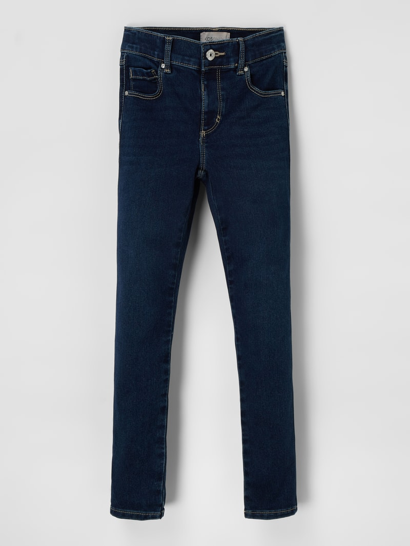 Skinny Fit Jeans mit Stretch-Anteil Modell 'Royal' in dunkelblau