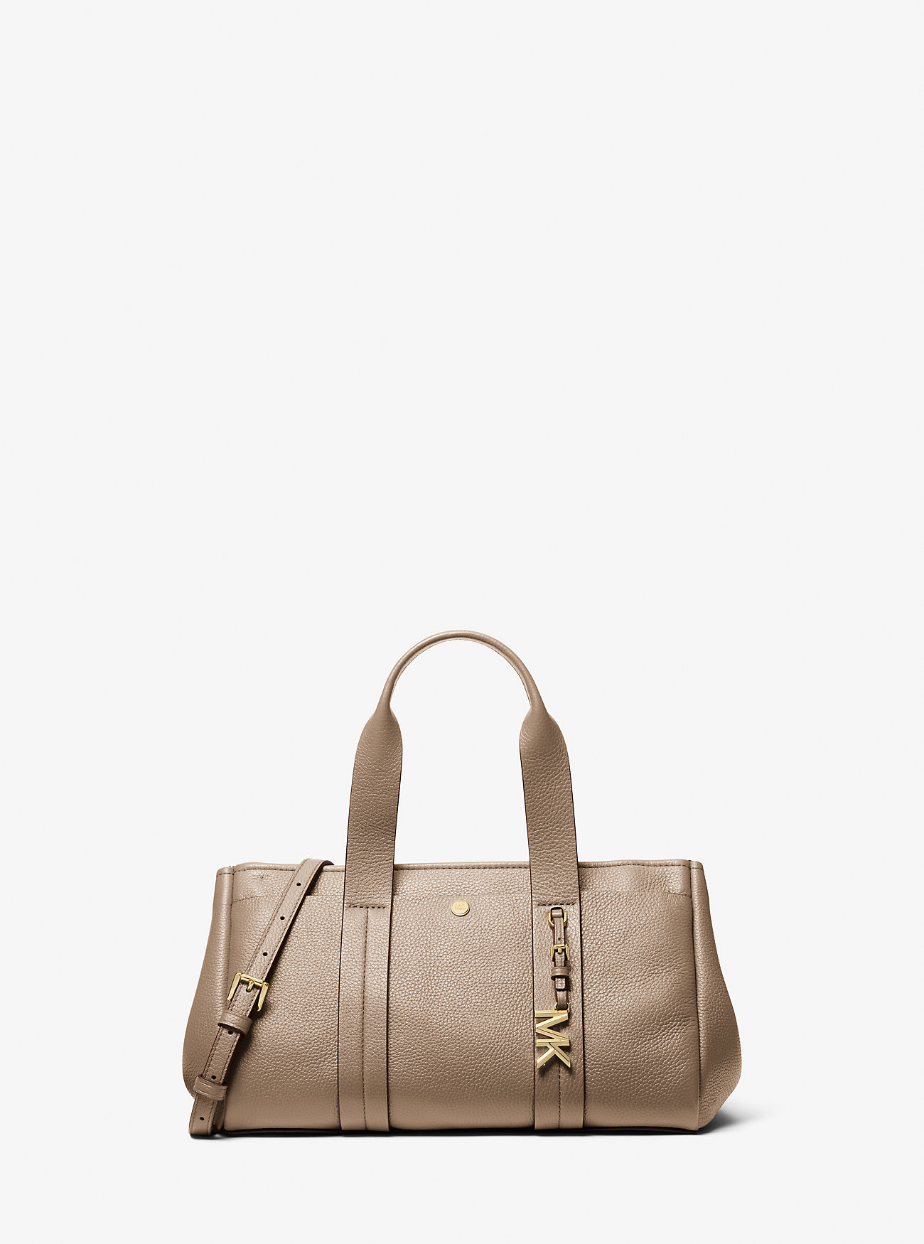 Borsa a mano piccola Romee in pelle martellata - BIRCH