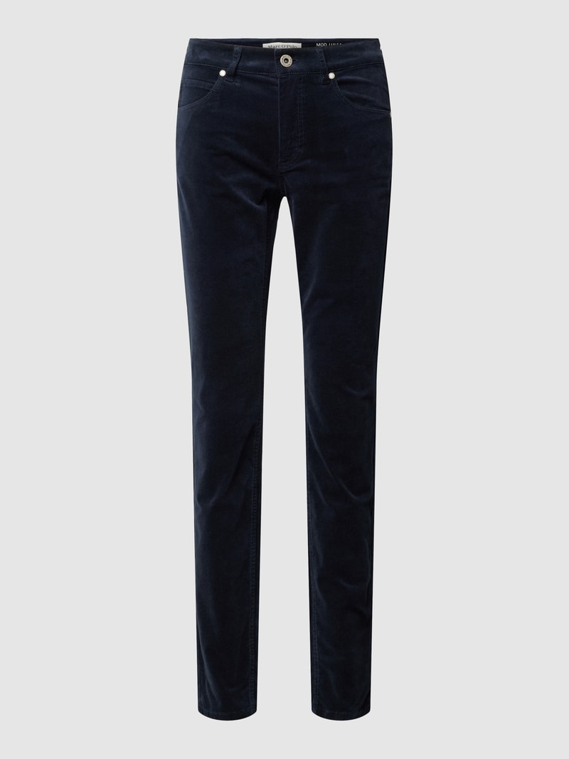 Slim Fit Jeans im 5-Pocket-Design in marineblau