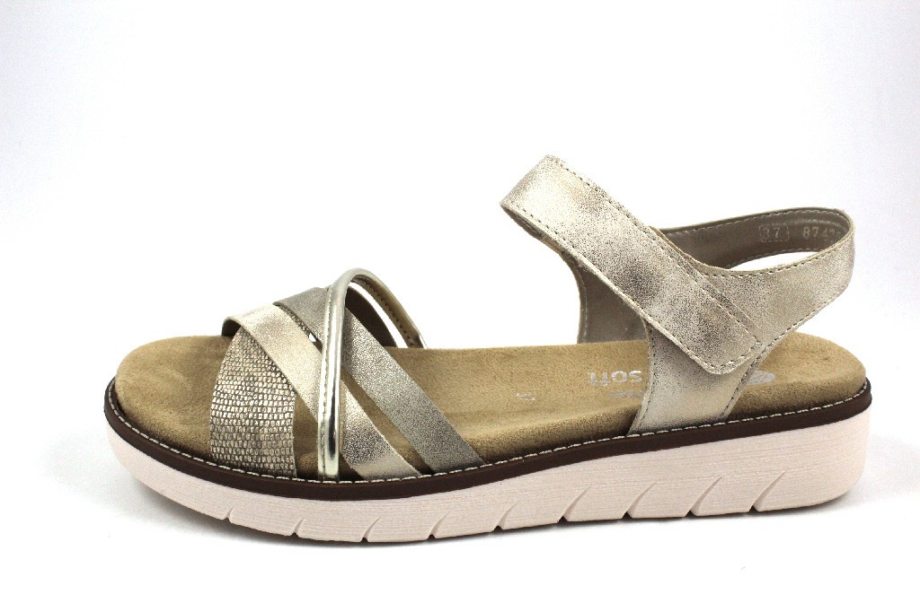 REMONTE Klassische Sandalen silber