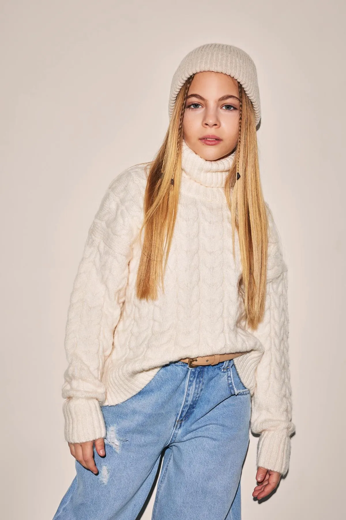 DeFacto  Rollkragenpullover im Oversize-Fit für Mädchen B1602a823wn