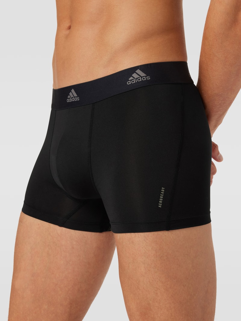 Trunks mit elastischem Bund im 3er-Pack in schwarz