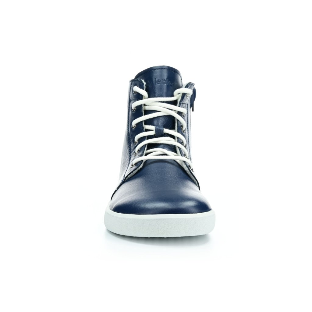 Be Lenka Atlas Navy blaue Winterbarfußschuhe