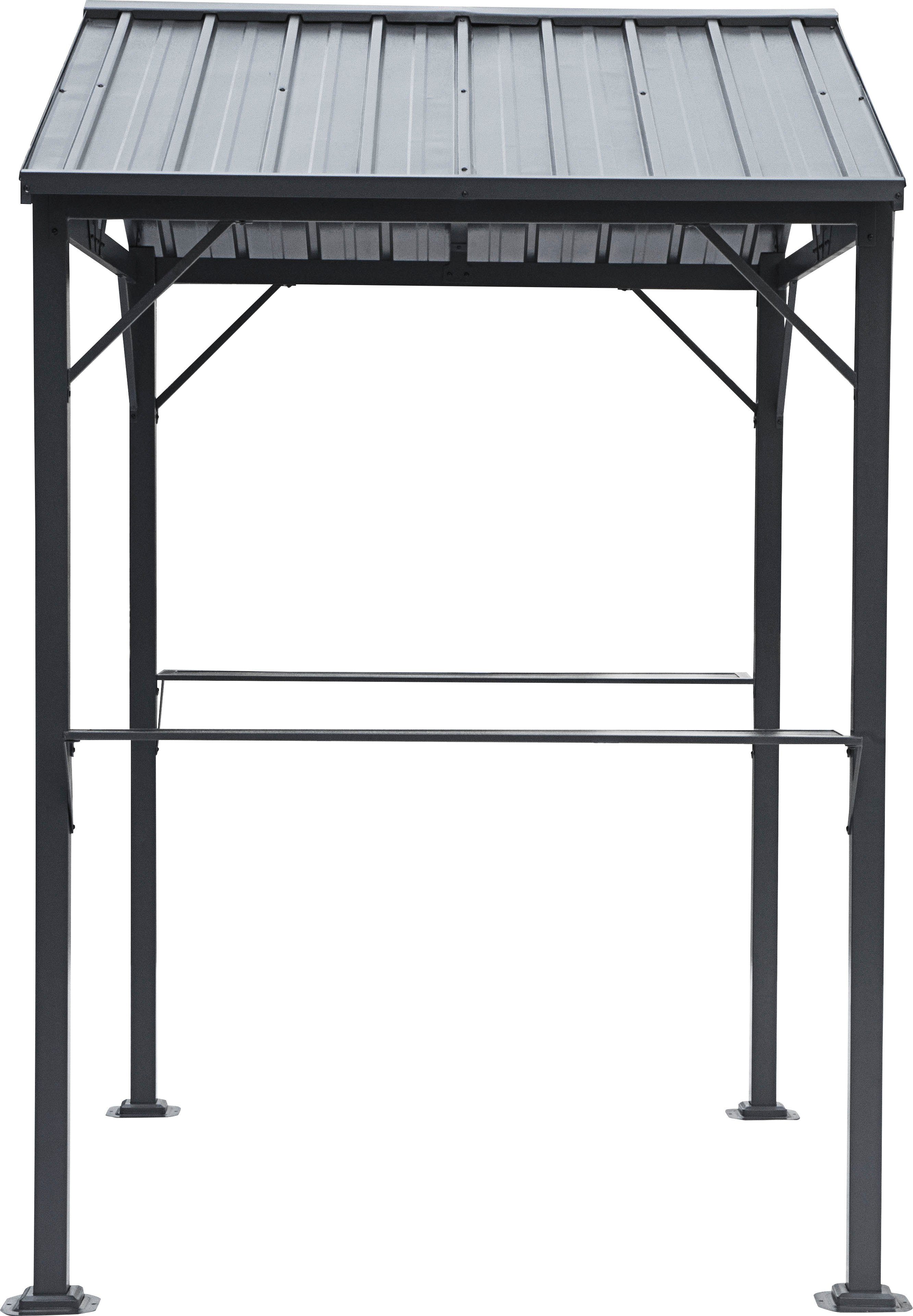 KONIFERA Grillpavillon Lissabon, BxT: 244x153 cm, mit verzinktem Stahldach und Stahlgestell