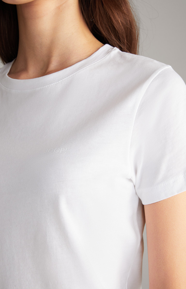 Baumwoll-T-Shirt in Weiß